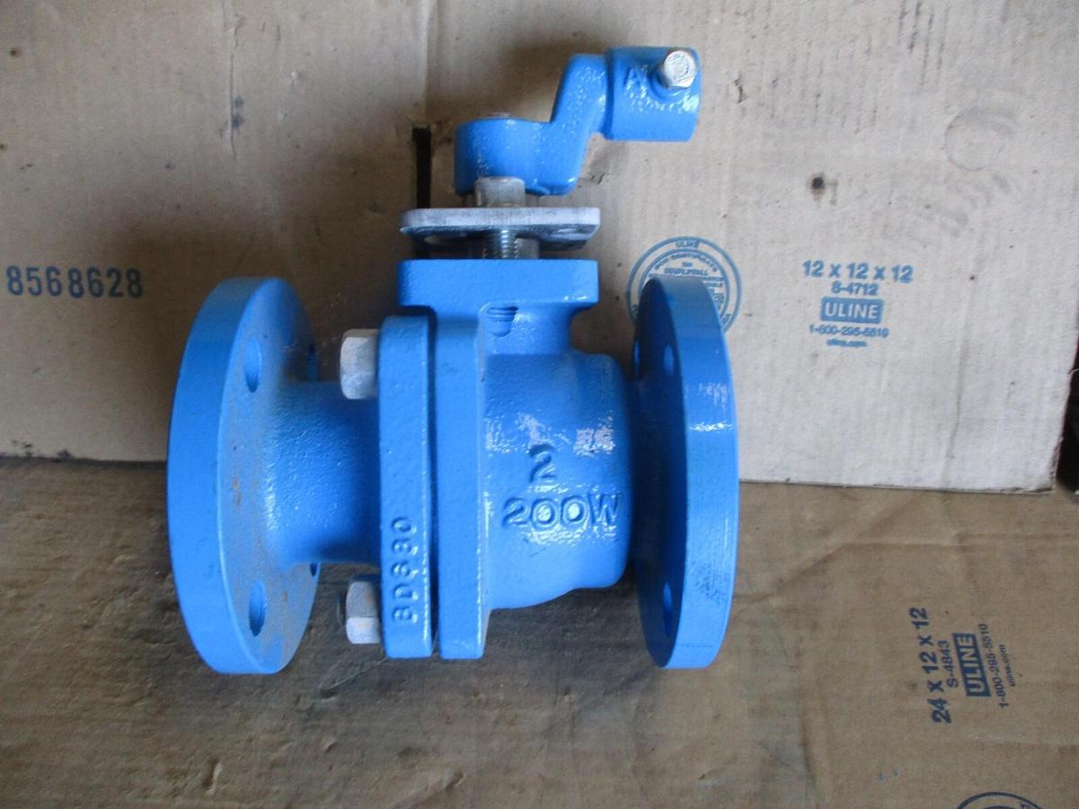 Used AMERICAN 2" IRON BALL VALVE 3700 (NO HANDLE) #73903J NEW