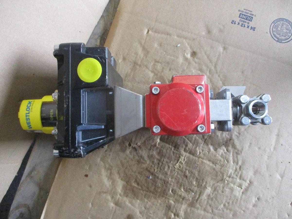 Used FLOW-TEK 1/2" STAINLESS CONTROL BALL VALVE, #68933J NEW