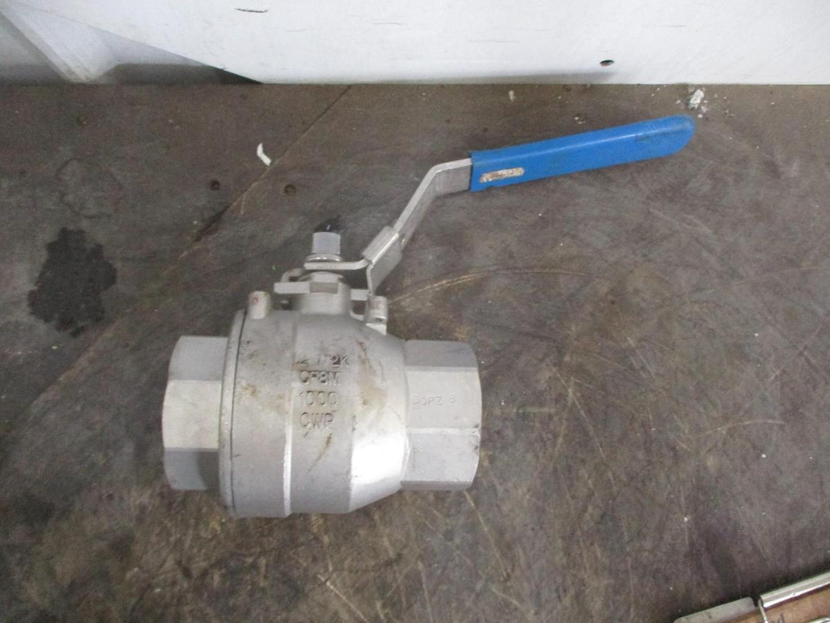 Used FNW 2-1/2" STAINLESS BALL VALVE, #35242J NEW