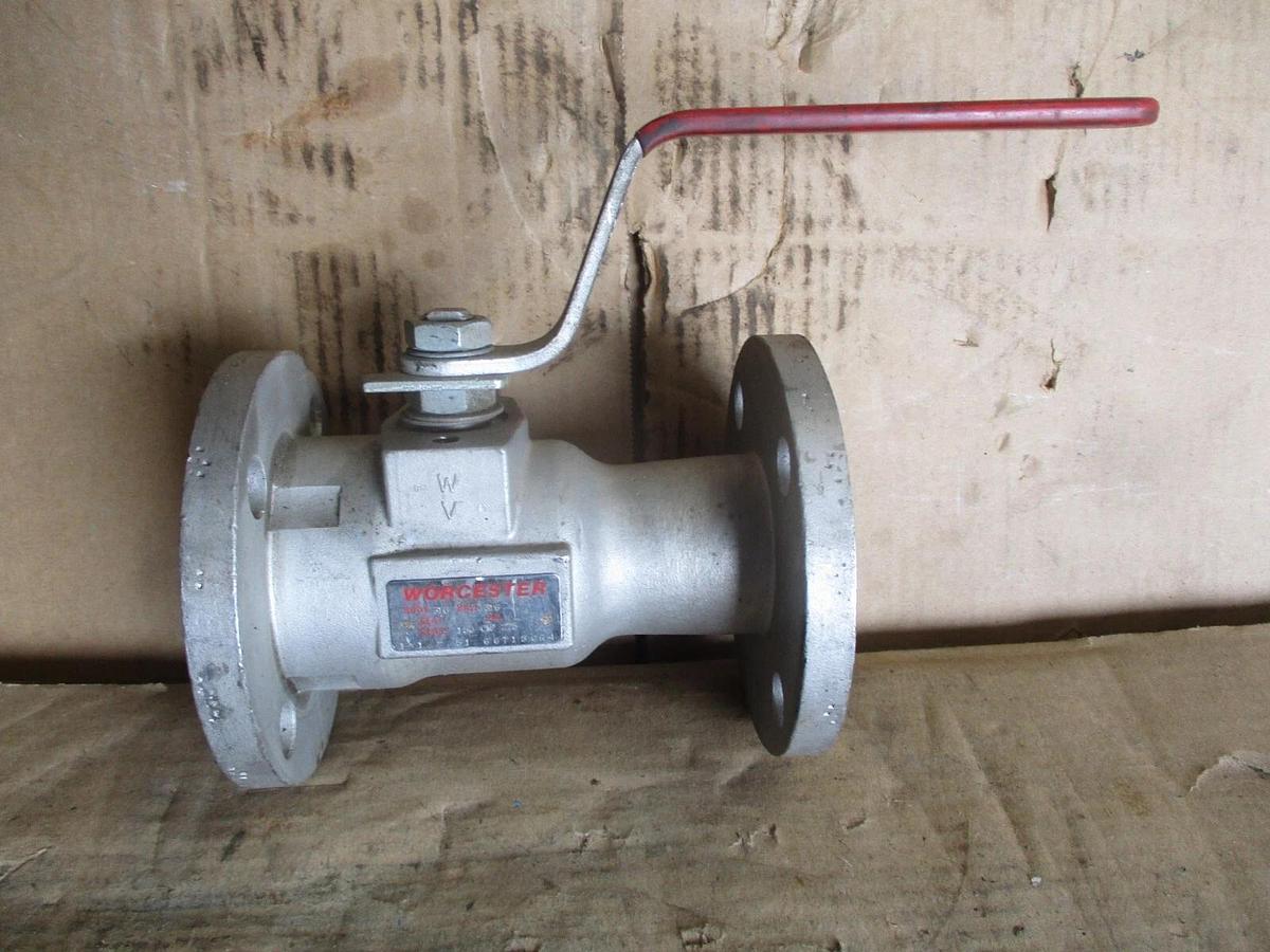 Used WORCESTER 1-1/2" STAINLESS BALL VALVE, #751017J NEW