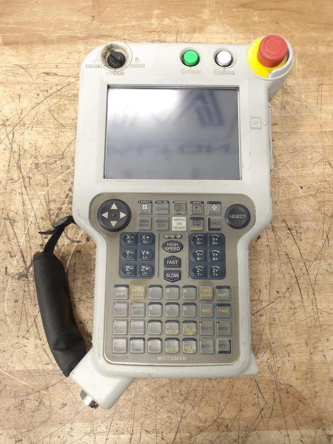 Used YASKAWA JZRCR-NPP01B-1 ROBOT TEACH PENDANT, #129120G USED