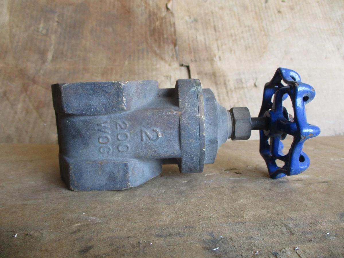 Used FORTUNE 2" BRASS GATE VALVE, #917356J NEW