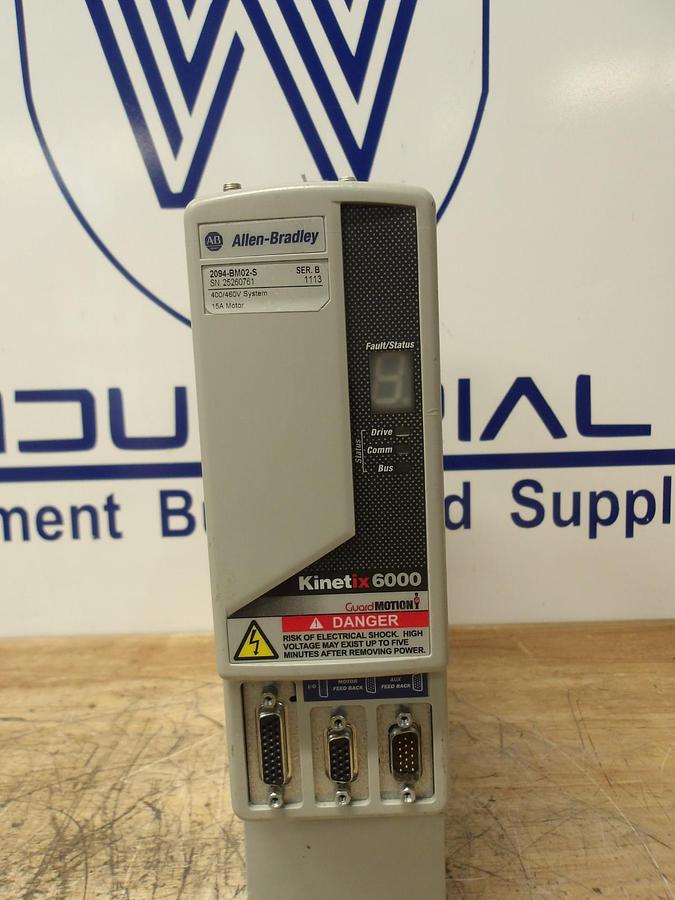 Used ALLEN BRADLEY 2094-BM02-S KINETIX 6000 AXIS, #4301144G PARTS ONLY