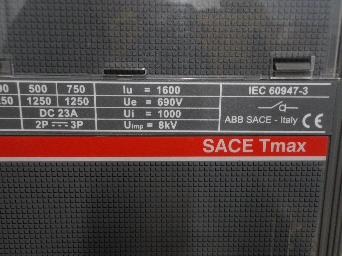 Used ABB SACE TMAX T7D - 1600 CIRCUIT BREAKER, #911100G USED