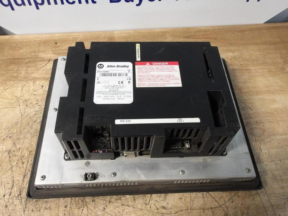 Used ALLEN BRADLEY 2711-T10G1 PANELVIEW PLUS 1000, #47254G PARTS ONLY