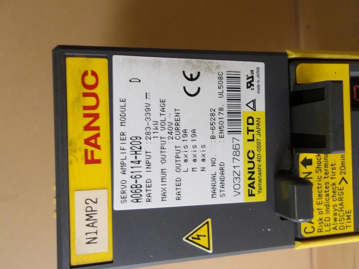Used FANUC A06B-6114-H209 SERVO AMPLIFIERM MODULE, #618119G USED