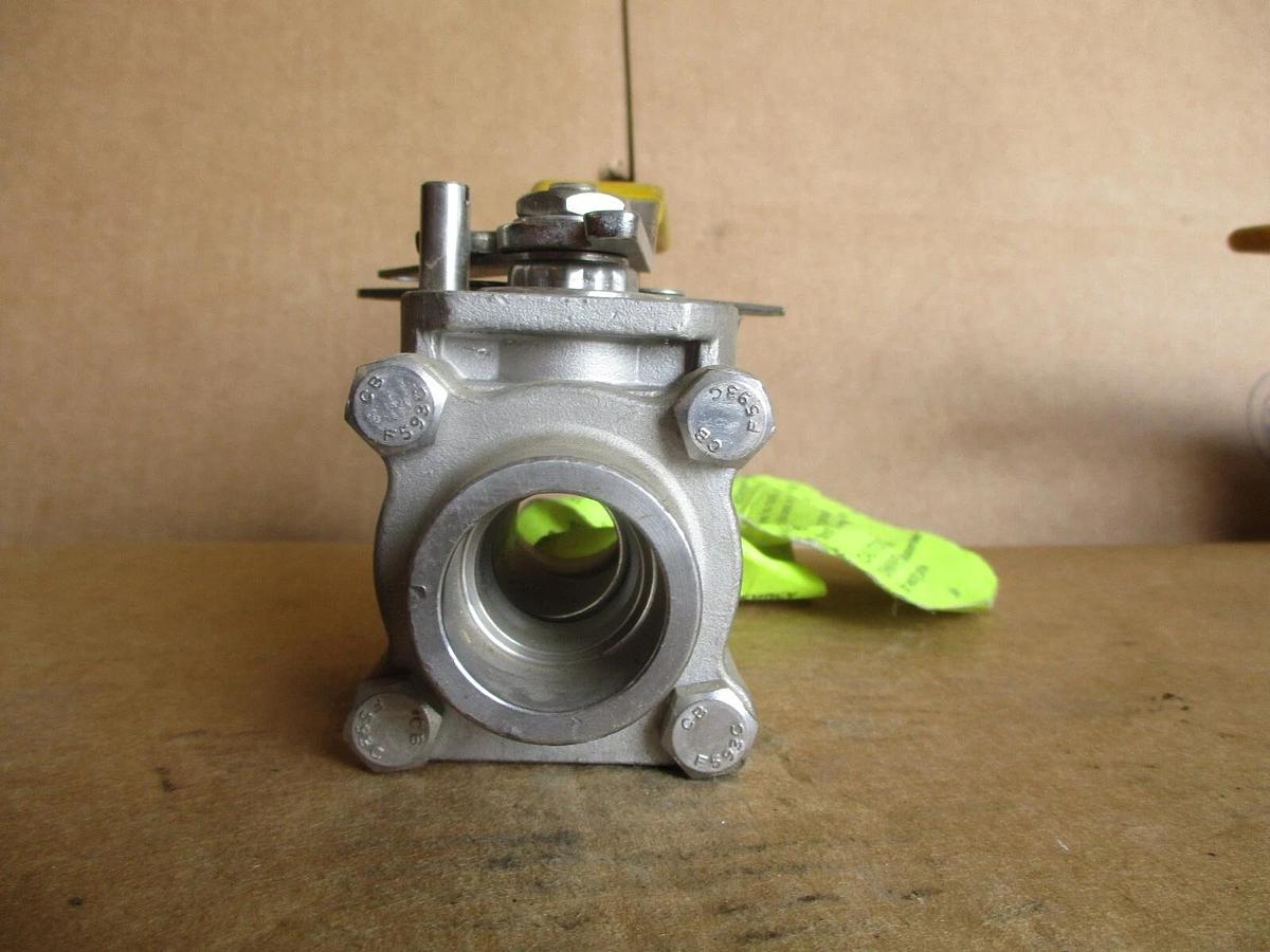Used SHARPE 3/4" STAINLESS BALL VALVE(SOCKET WELD), #4161105J NEW