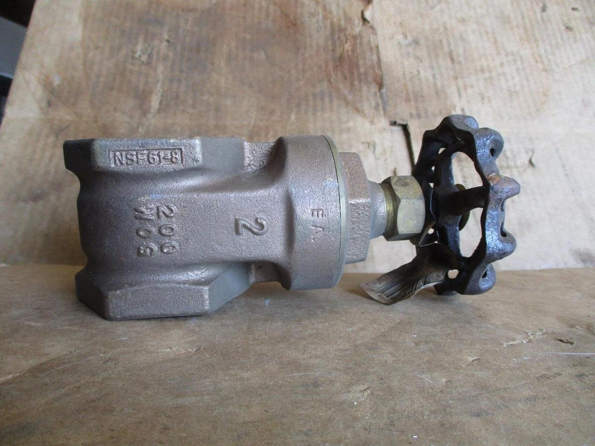 Used MATCO 2" BRASS GATE VALVE, #917345J NEW