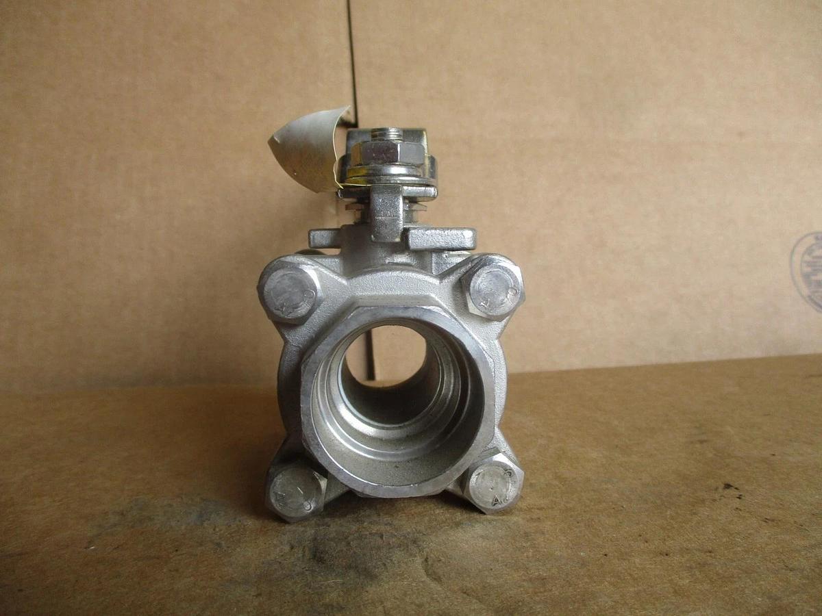 Used SHARPE 1" STAINLESS BALL VALVE(SOCKET WELD), #4161113J NEW