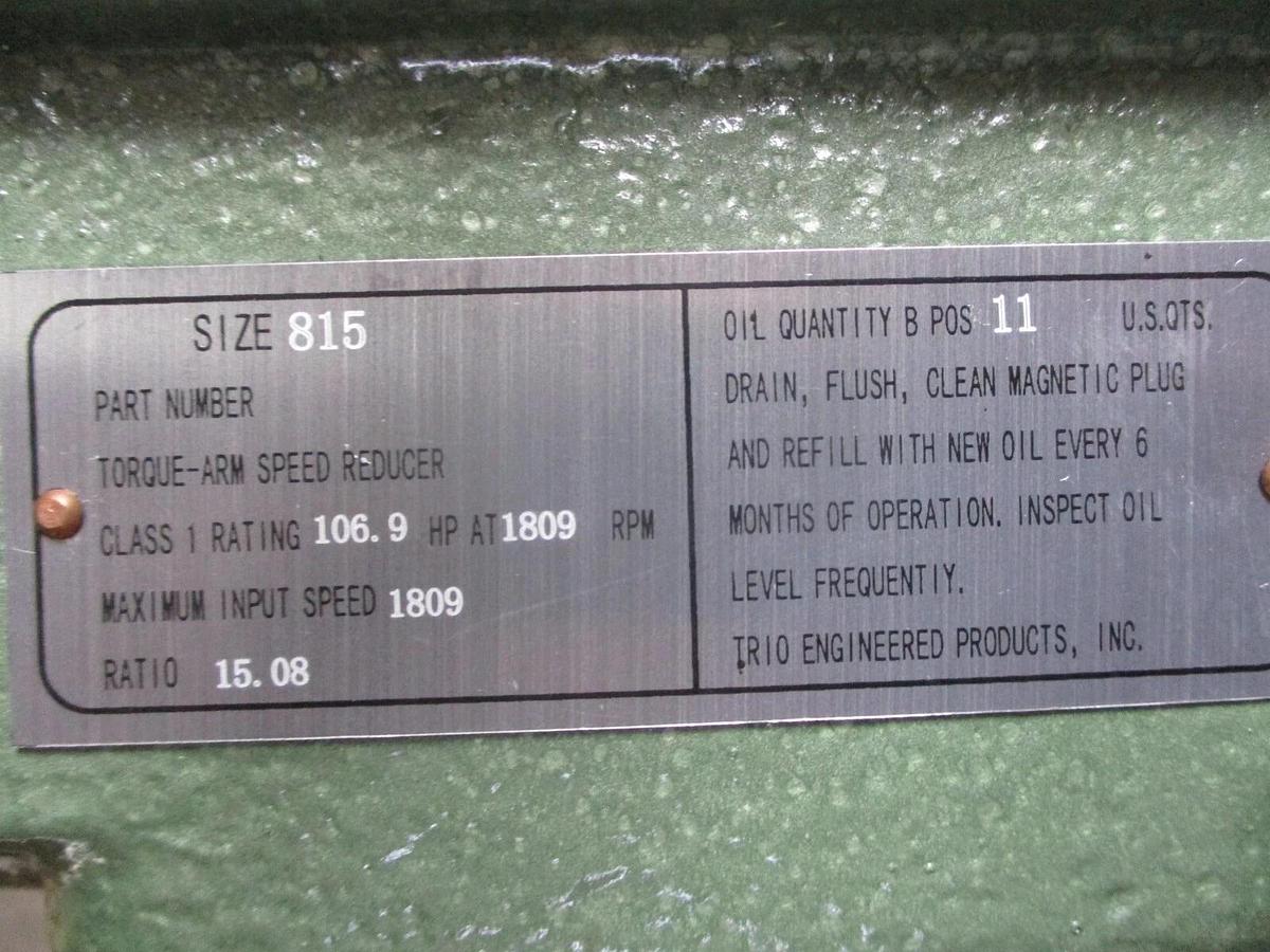 Used ICC TXS-8 TORQUE-ARM SPEED REDUCER, #8311037JW NEW