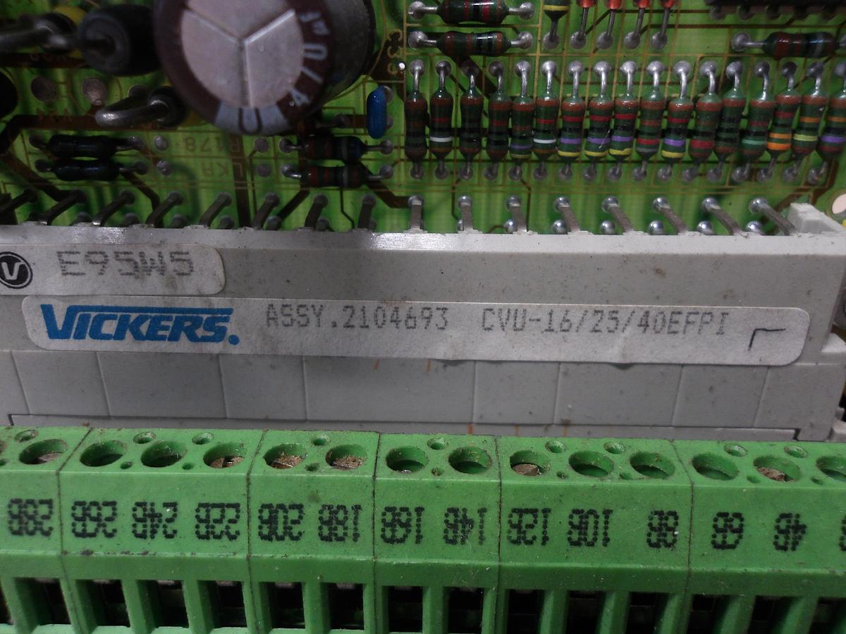 Used VICKERS EEA-PAM-571-A-14 PROPORTIONAL VALVE CIRCUIT BOARD