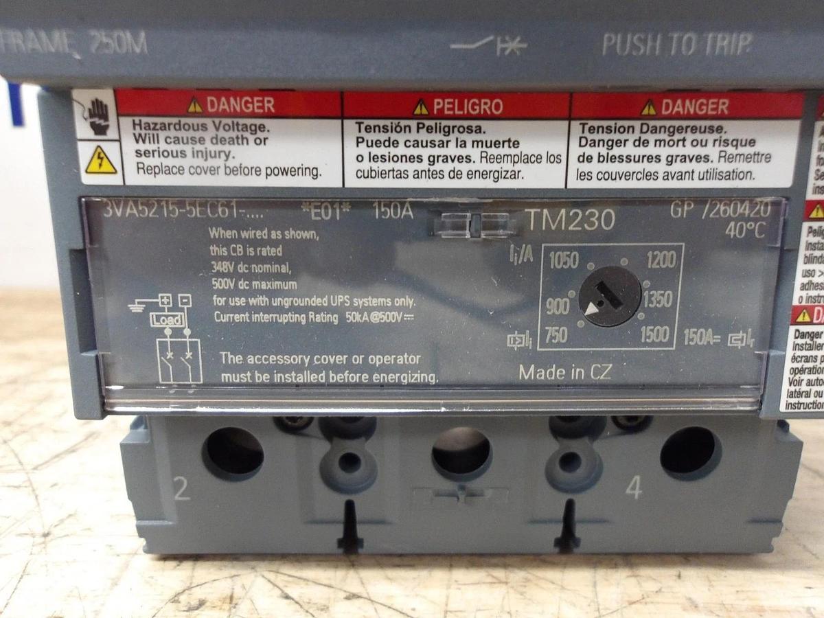 SIEMENS 150 AMP BREAKER 600 V, #714206G NIB