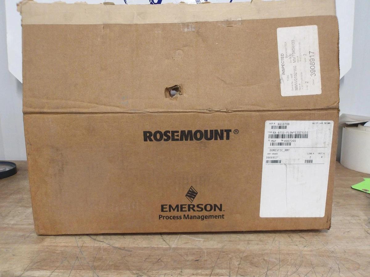ROSEMOUNT 8711 MAGNETIC FLOW TUBE 2" LINED, #829134G NIB