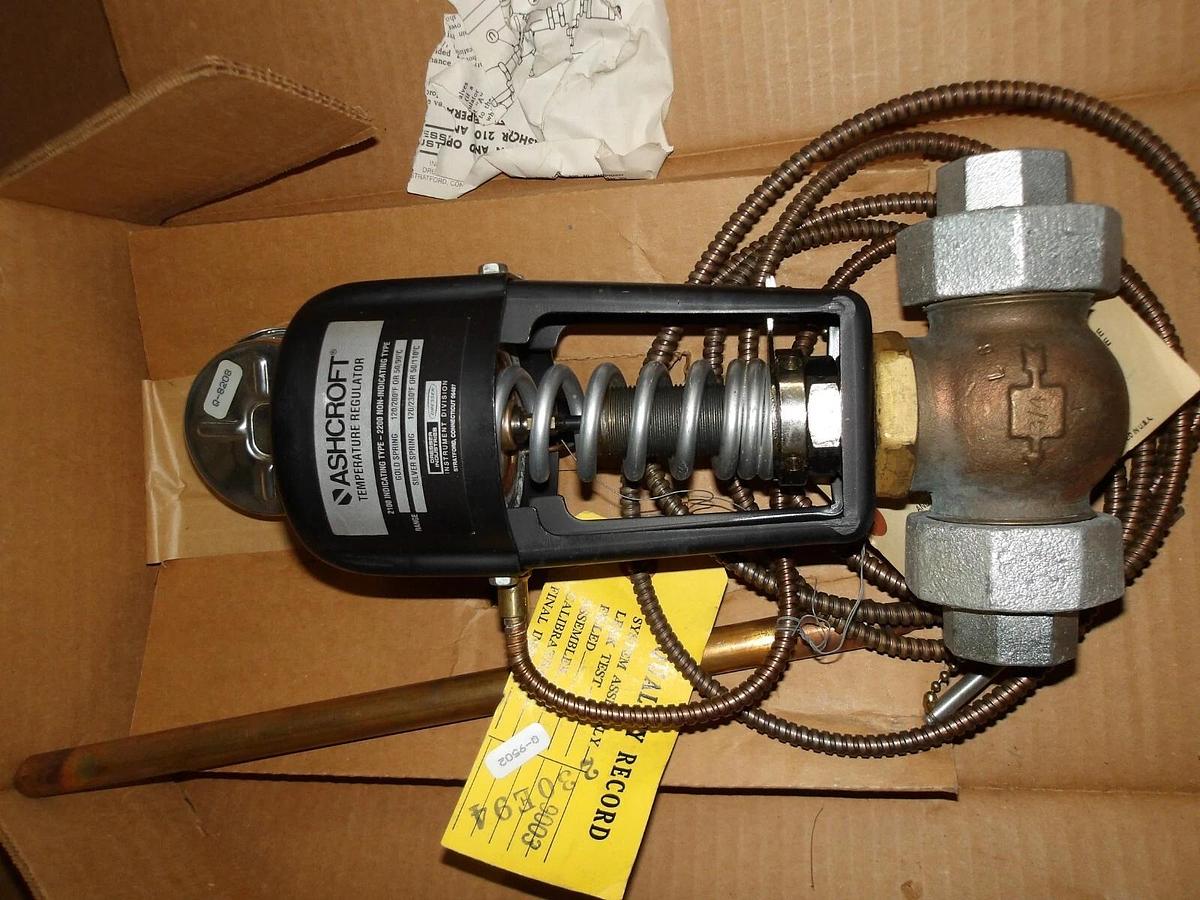 DRESSER ASHCROFT 2100 TEMP REGULATOR 3/4", #115210G NIB