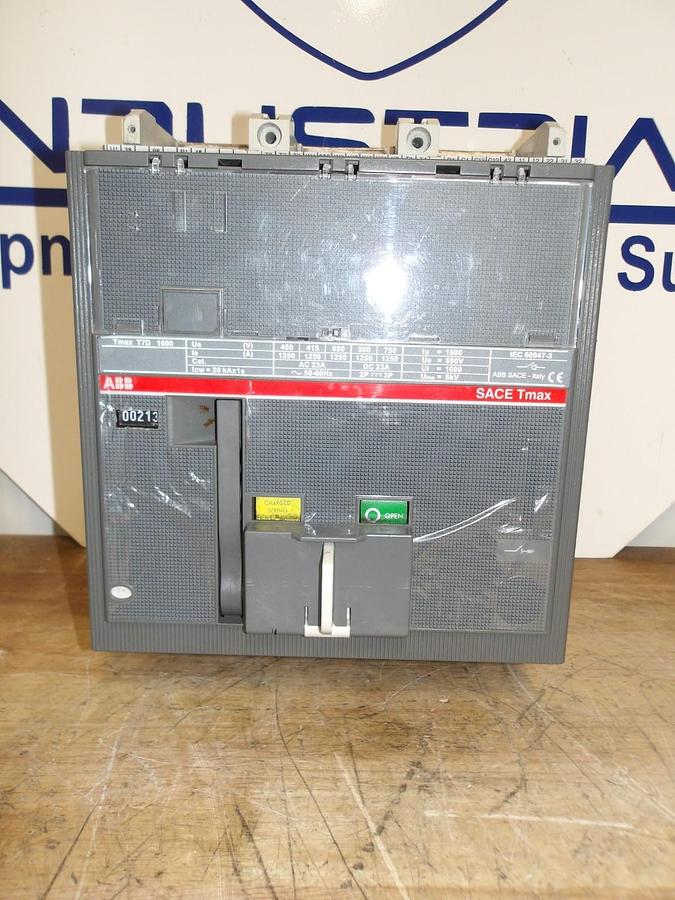 Used ABB SACE TMAX T7D - 1600 CIRCUIT BREAKER, #911100G USED