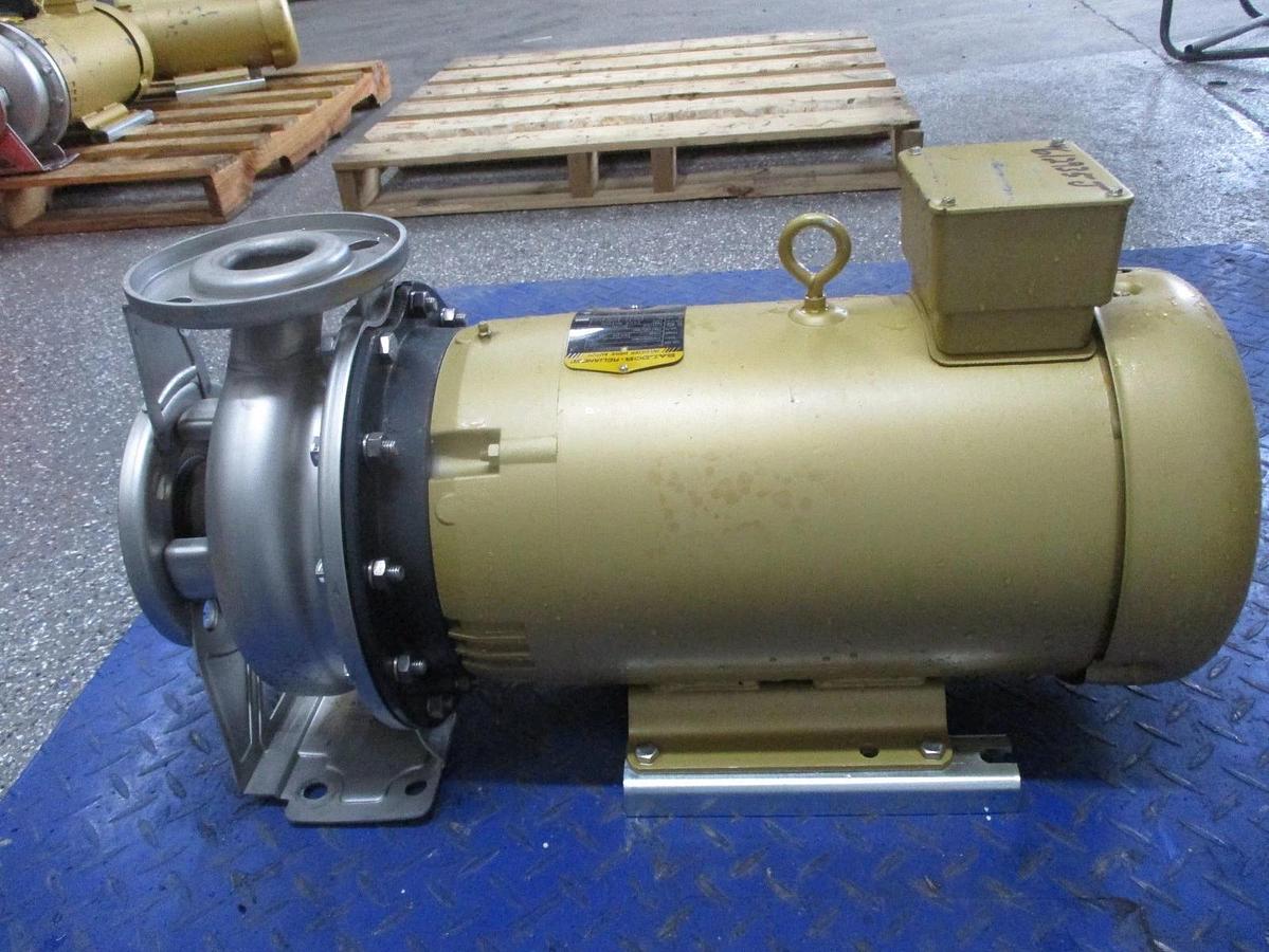 Used EBARA 2" X 2-1/2" STAINLESS 15 HP PUMP, #612935J NEW