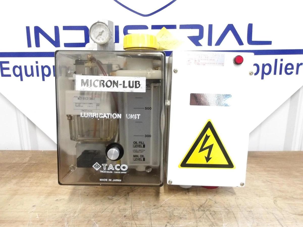 Used TACO MC7-01L3-3B63 MICRON-LUB UNIT, 24 V, #78300G NEW