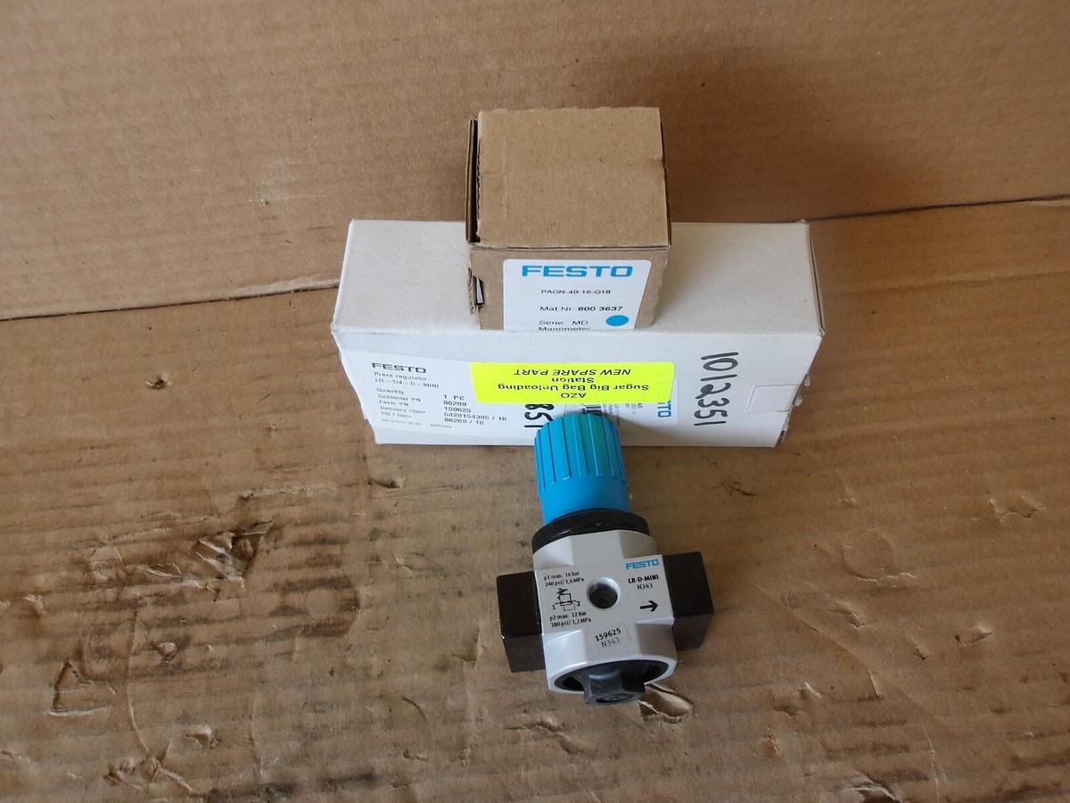 FESTO 1/4" PRESSURE REGULATOR, #8191000G NIB