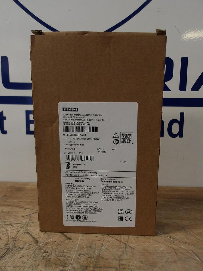 SIEMENS SIRIUS 3RM1107-3AA04 SEMICONDUCTOR MOTOR STARTER, #58257G NIB