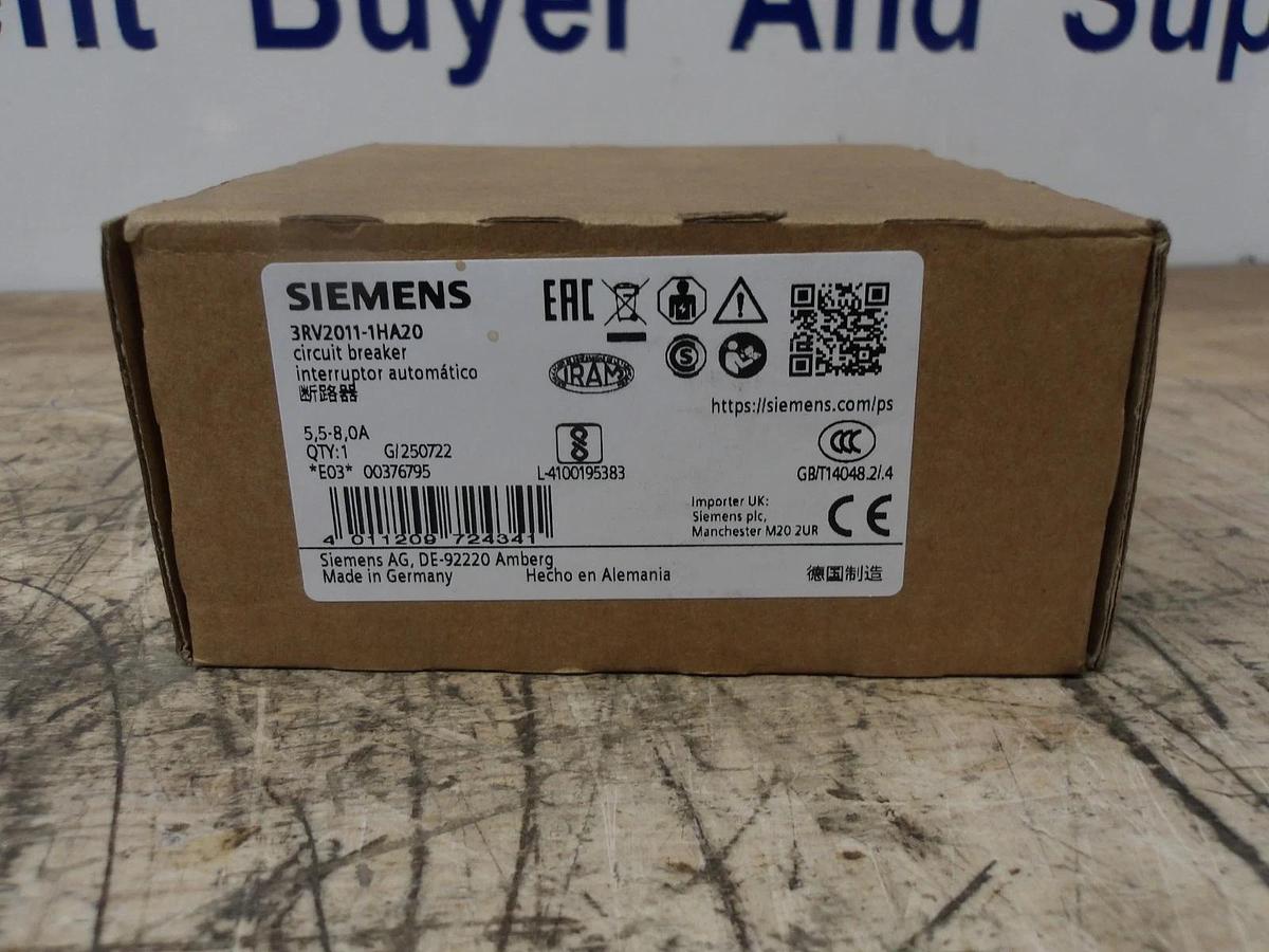 SIEMENS 5.5/8.0 AMP BREAKER, #713957G NIB