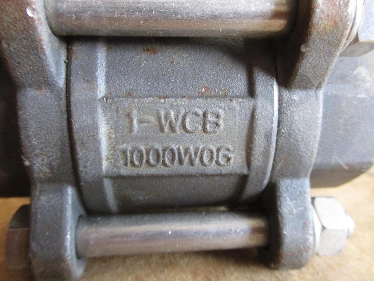 Used SHARPE 1" STEEL BALL VALVE 1000WOG, #416126J NEW