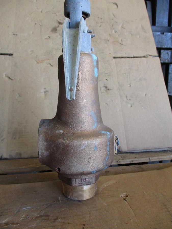 Used SPENCE/ADVANCE VALVE 2" X 2" BROZE RELIEF VALVE, #610326J NEW