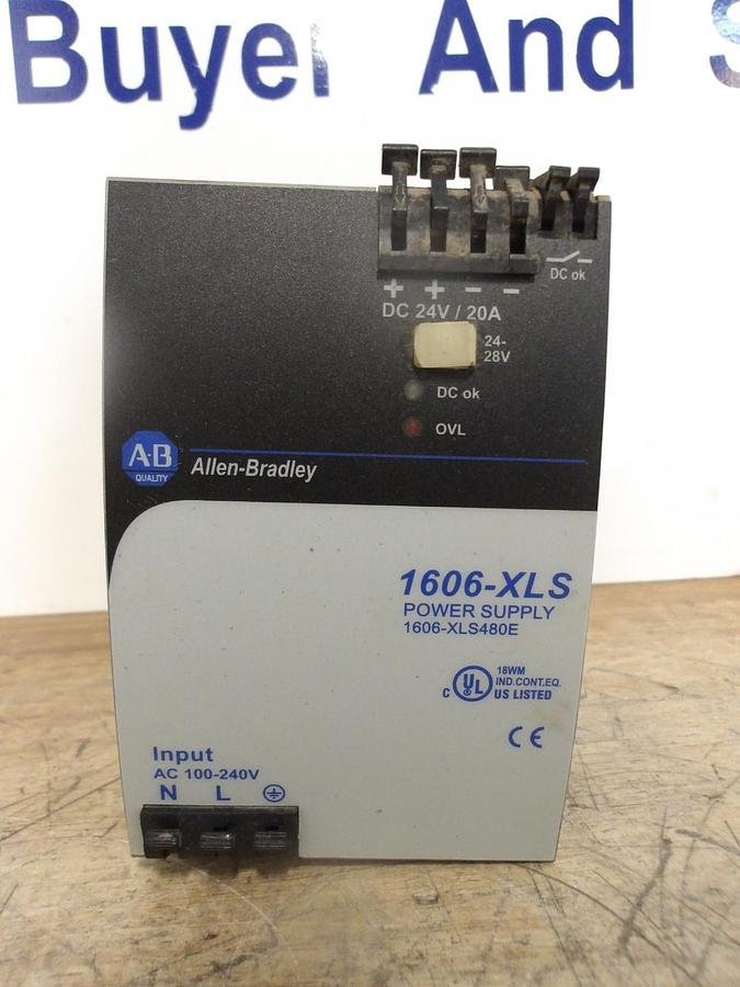 Used ALLEN BRADLEY 1606-XLS480E POWER SUPPLY, #930236G USED