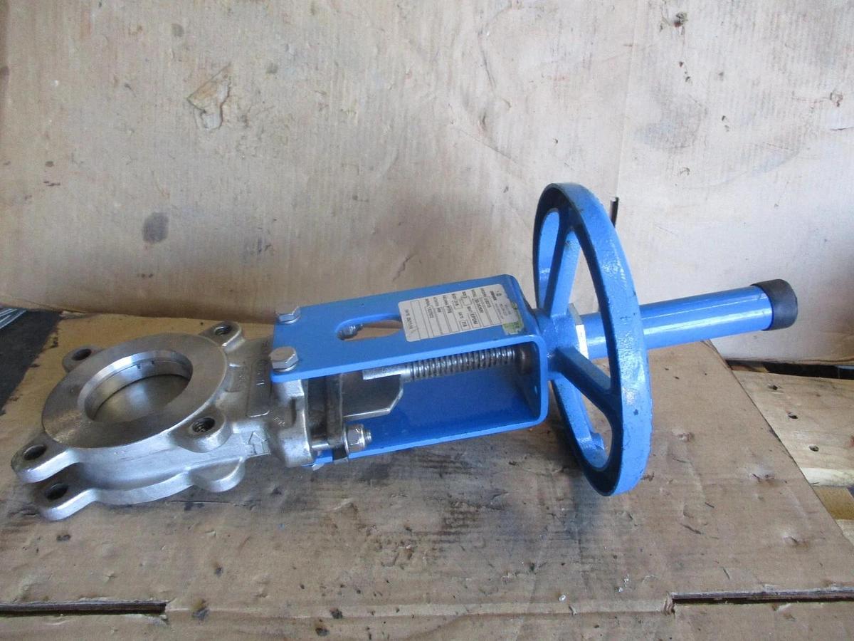 Used ORBINOX 3" STAINLESS KNIFE GATE VALVE 20-3636RI, #75855J USED