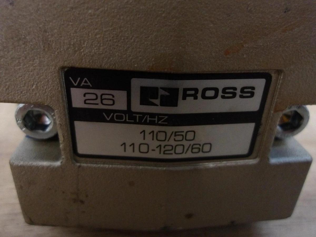 Used ROSS W707708331 PNEUMATIC SOLENOID VALVE, #371135G REMANUFACTURED