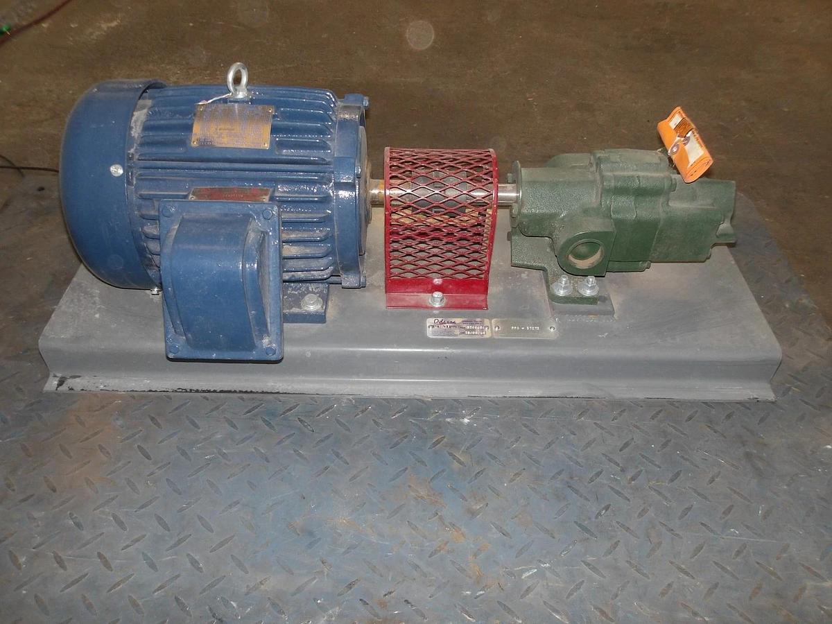 Used ROPER 1-1/2" PUMP W/ 5 HP MOTOR, #1112215GJW NEW