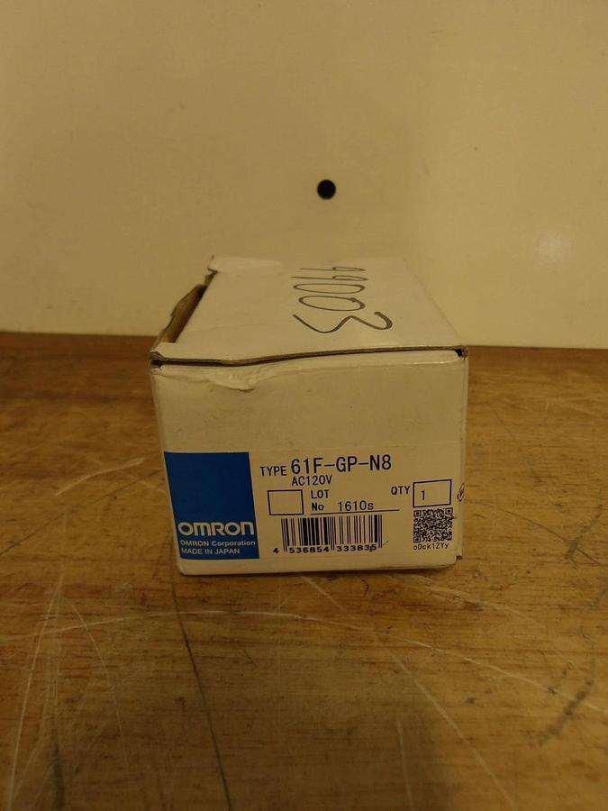 OMRON 61F-GP-N8 FLOATLESS LEVEL SWITCH 120 VAC, #523835G NIB