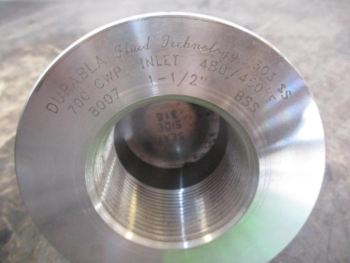 DURABLA 8007 STAINLESS 1-1/2" CHECK VALVE