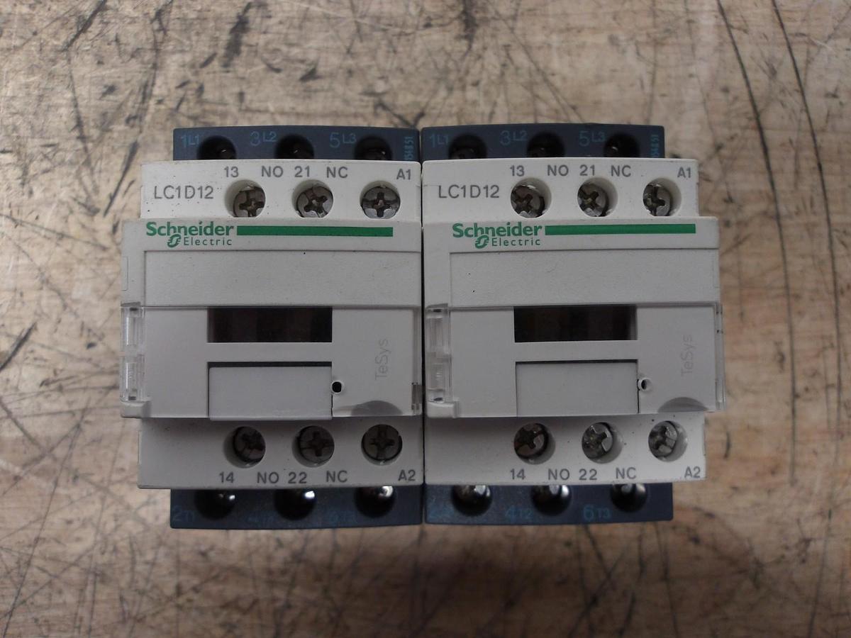 Used SCHNEIDER ELECTRIC LC1D12 CONTACTOR, #411203G USED