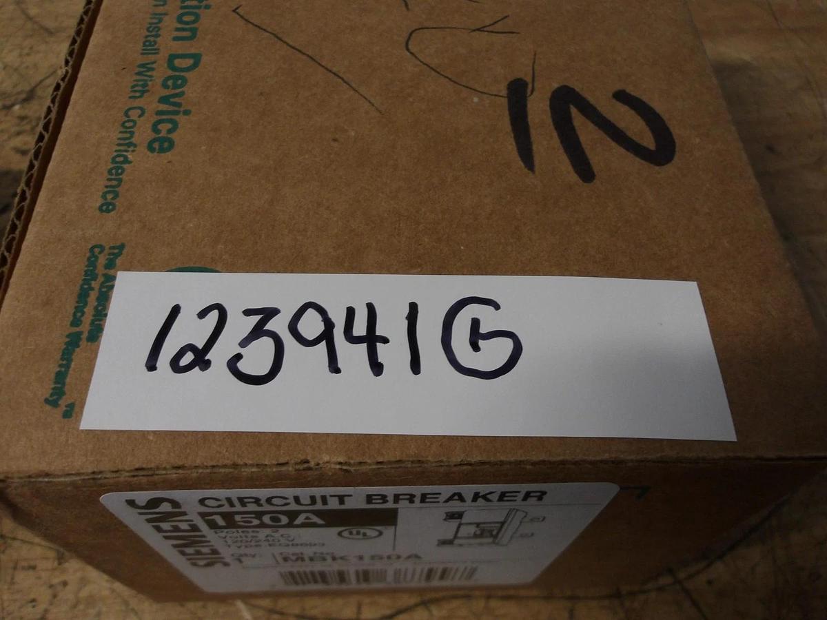 SIEMENS 150 AMP BREAKER MBK150A, #123941G NIB