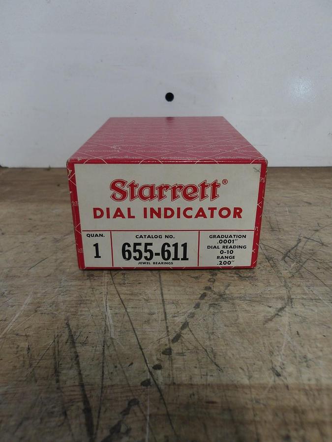Used STARRETT 655-611 DIAL INDICATOR, #813130G USED