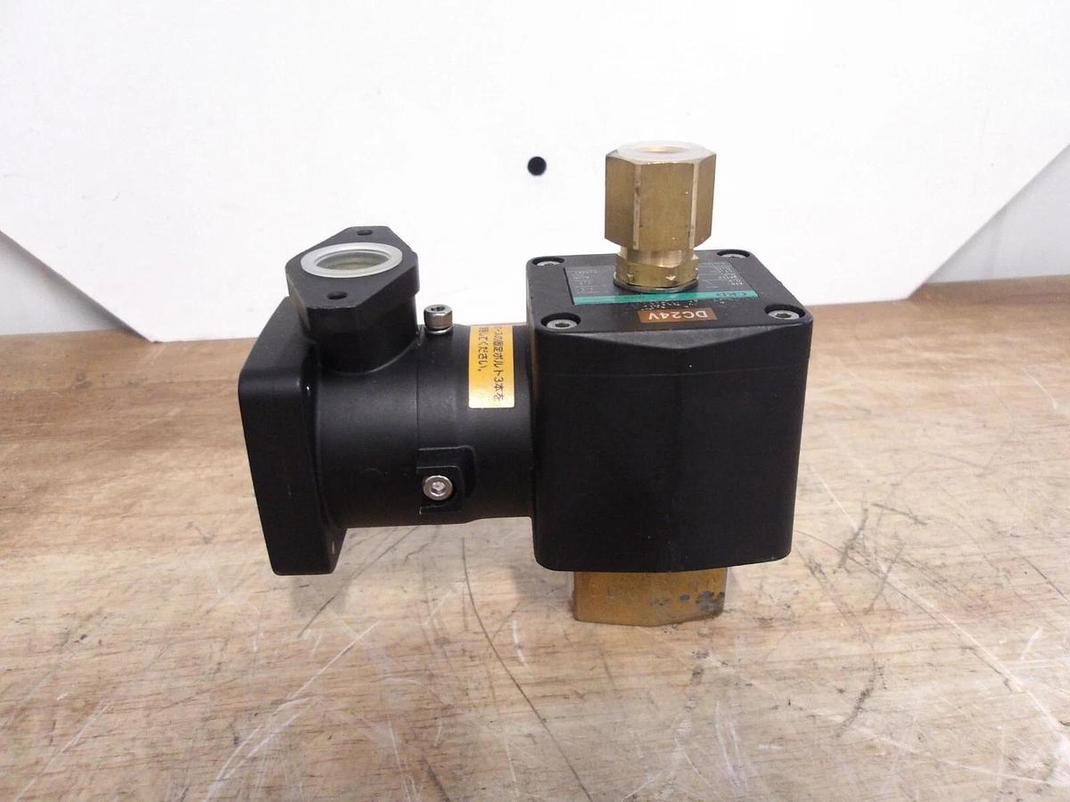 Used CKD 3/8" BRASS SOLENOID VALVE AG41E4-03-2, #691140G NEW