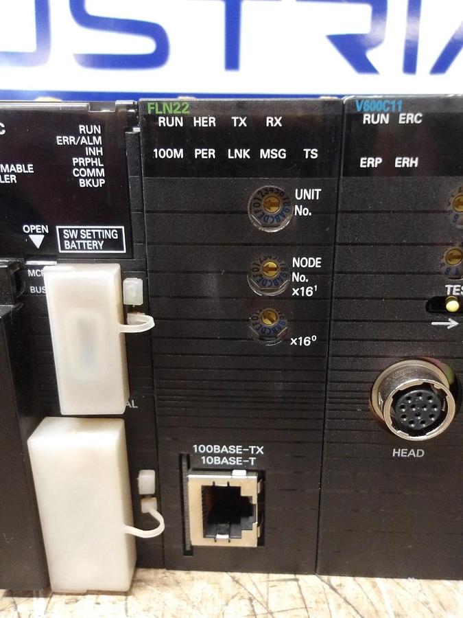 Used OMRON RACK W/ POWER SUPPLY CPU AND 2 CARDS, #12301130G USED