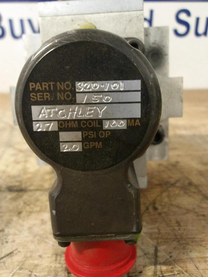 Used ATCHLEY 320-101 SERVO VALVE, #8151003G USED