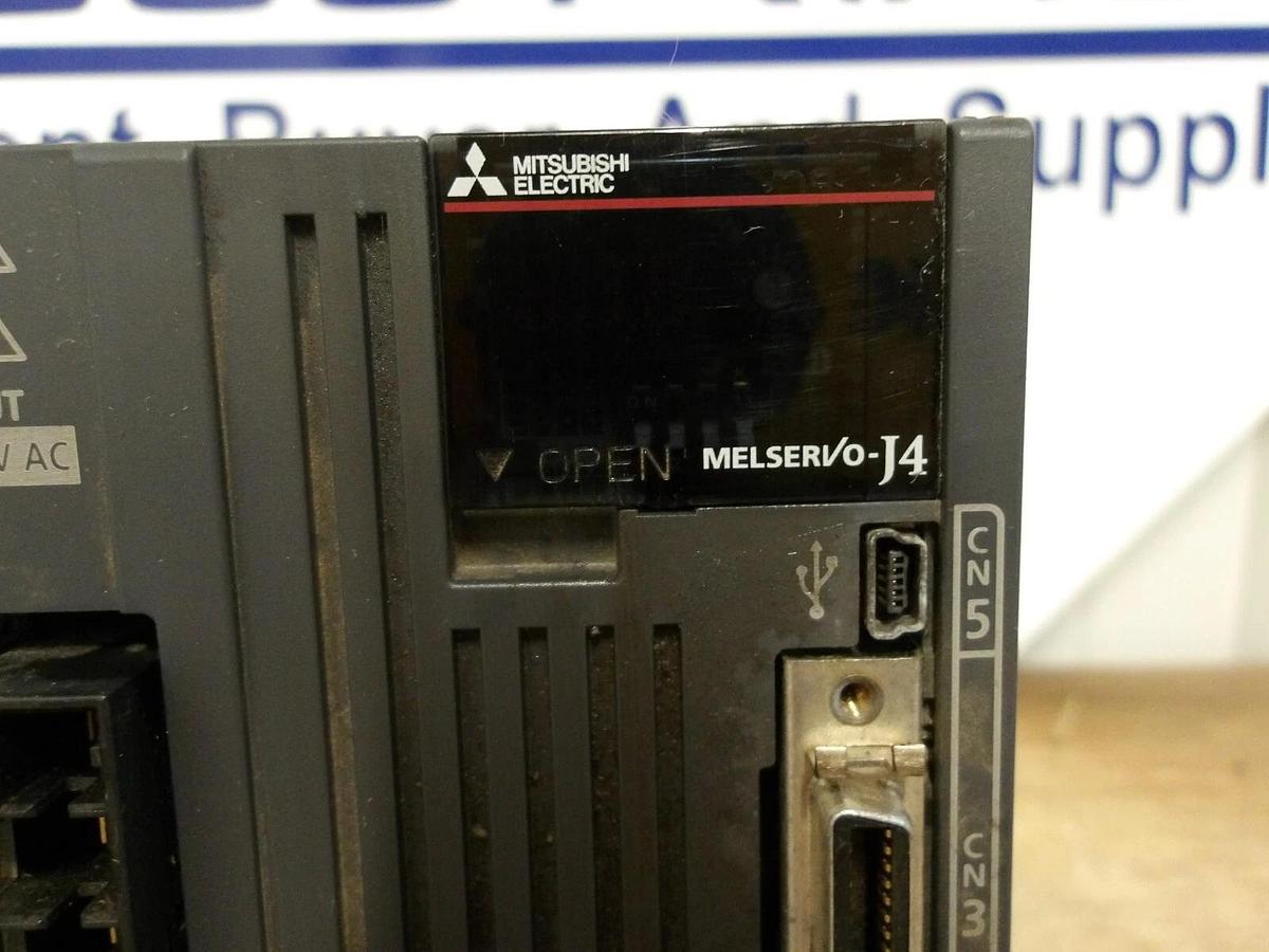 Used MITSUBISHI MR-J4-350B MELSERVO-J4, #661048G PARTS ONLY