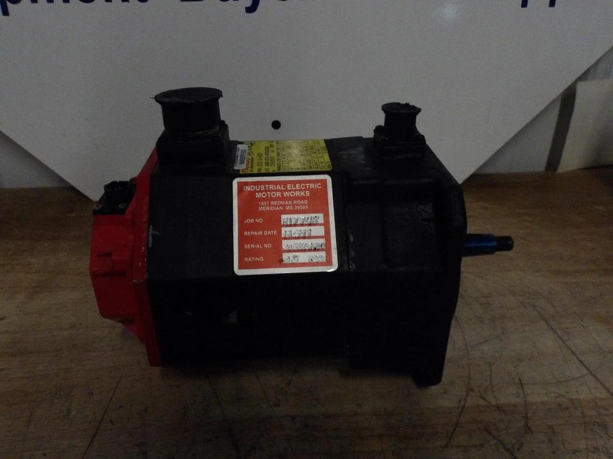 Used FANUC A06B-0235-B605 S000 AC SERVO MOTOR, 4000 RPM, #617950G REMANUFACTURED