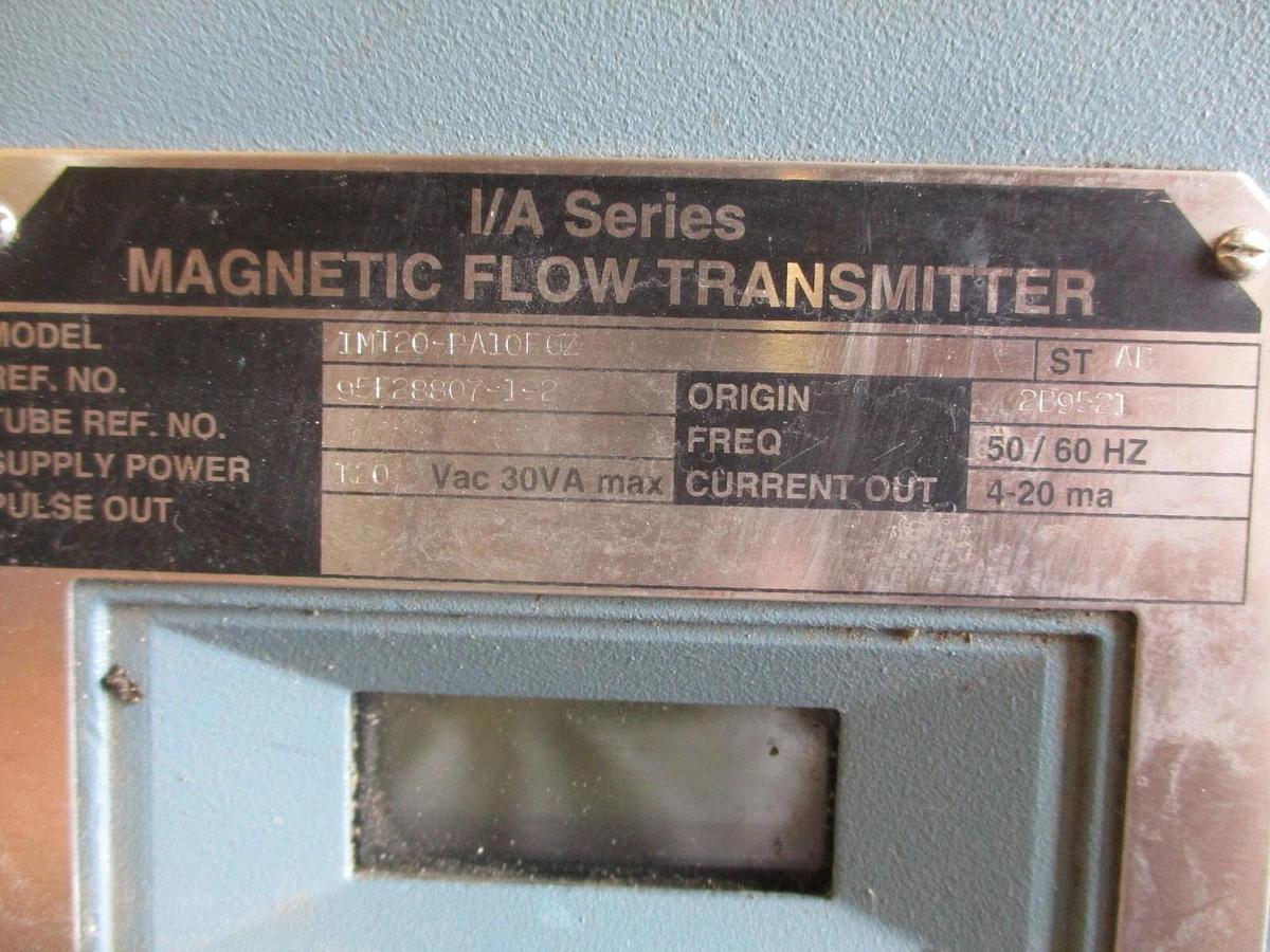 Used FOXBORO IMT20 MAGNETIC FLOW TRANSMITTER, #711245J USED