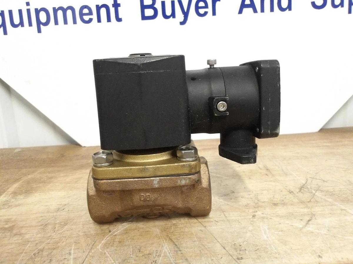Used CKD 1" SOLENOID GLOBE VALVE ADK11E4-25A, #691121G NEW