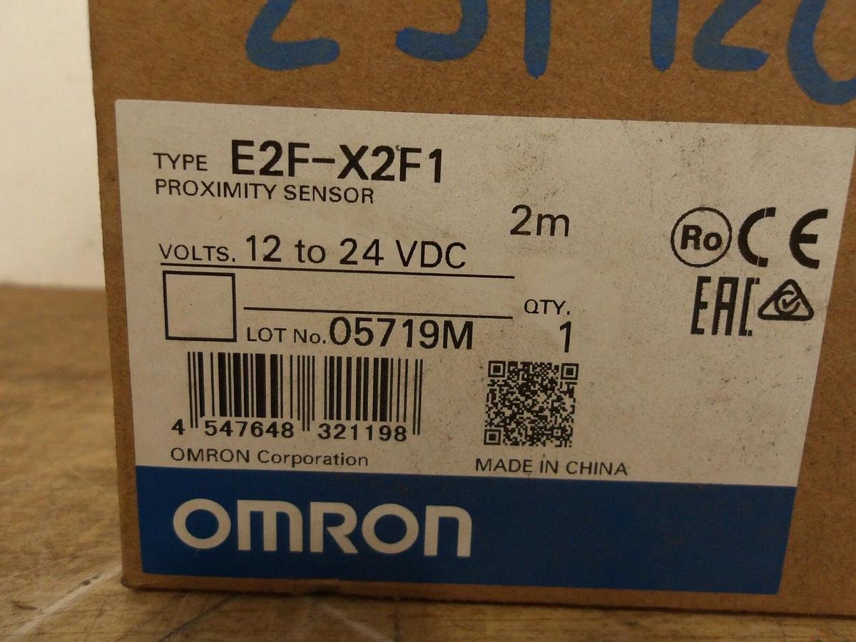OMRON E2F-X2F1 PROXIMITY SENSOR, #5221143G NIB