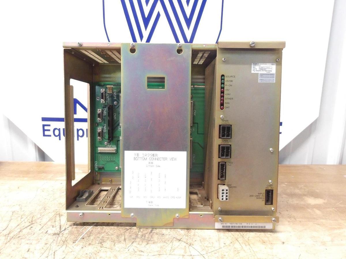 Used YASKAWA JZNC-NRK51-1 RACK & POWER SUPPLY, #25142G USED