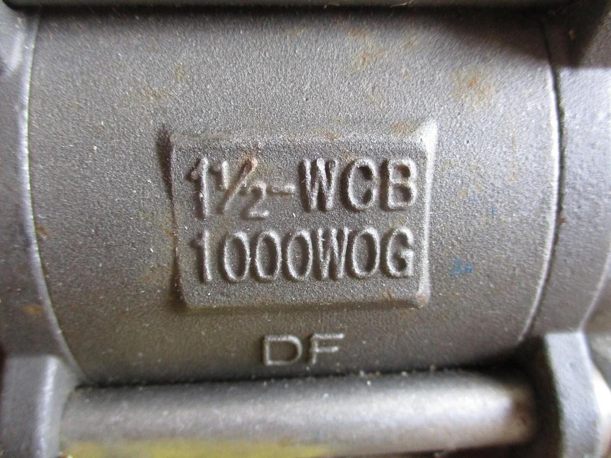 Used SHARPE 1-1/2" STEEL BALL VALVE(SOCKET WELD), #4161236J NEW