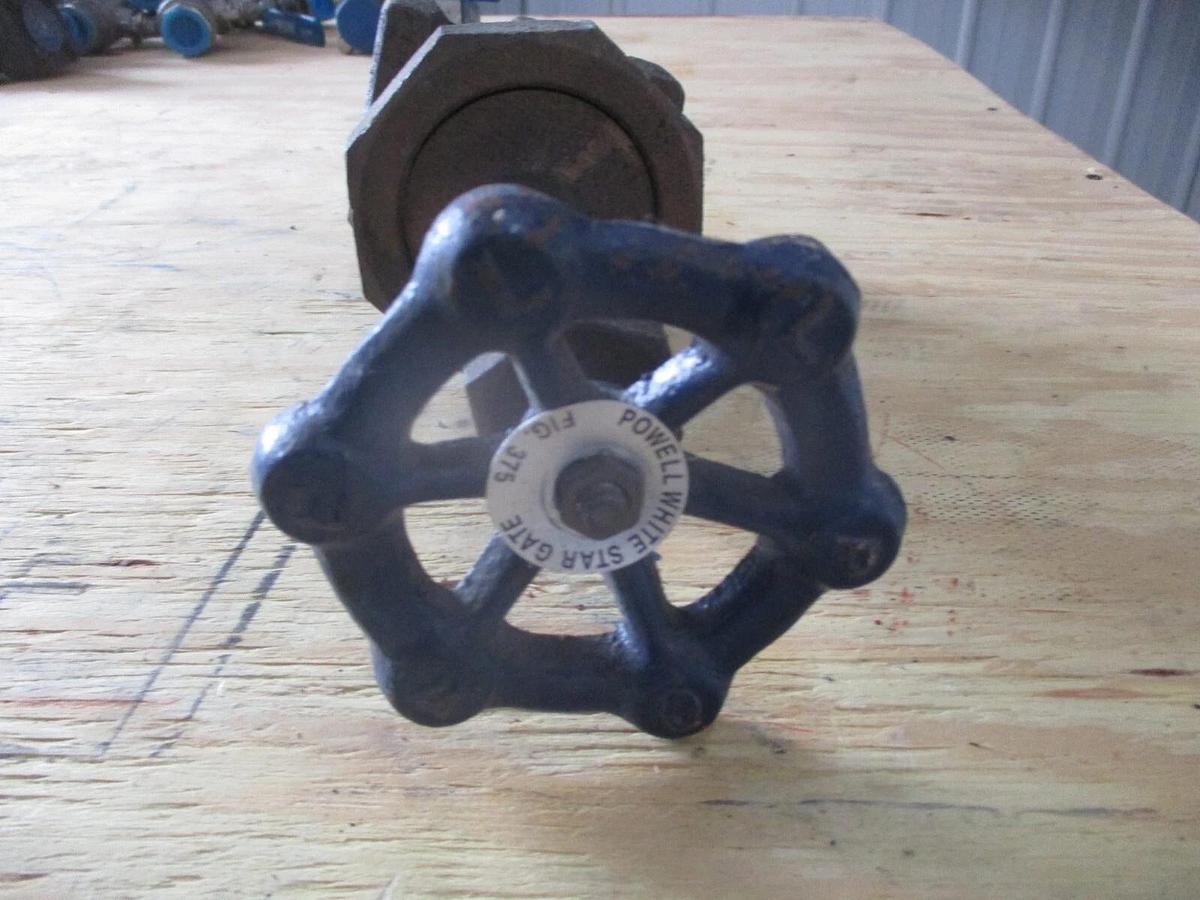Used POWELL BRONZE 2" WHITE STAR GATE VALVE, #117213J NEW