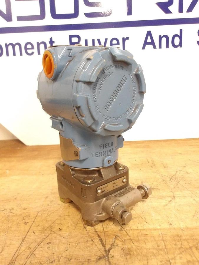Used ROSEMOUNT 3051 PRESSURE TRANSMITTER, #92315G USED