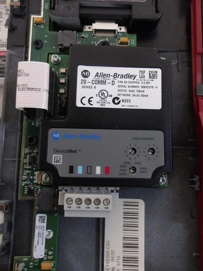 Used ALLEN BRADLEY POWERFLEX 700 CONTROLLER 10/7.5 HP, #417220G NEW