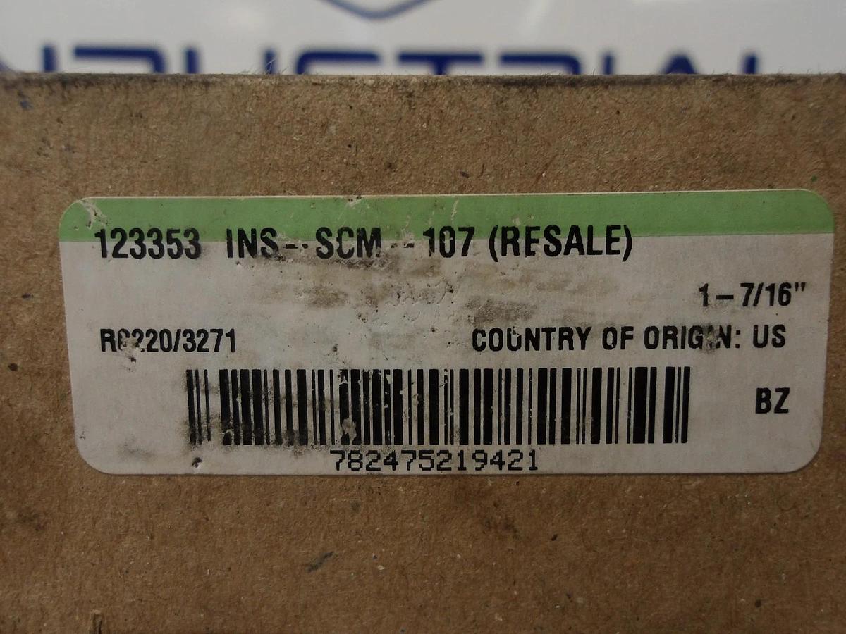 DODGE INS-SCM-107/123353 BEARING INSERT 1-7/16" BORE (LOT OF 2) #8131030G NIB