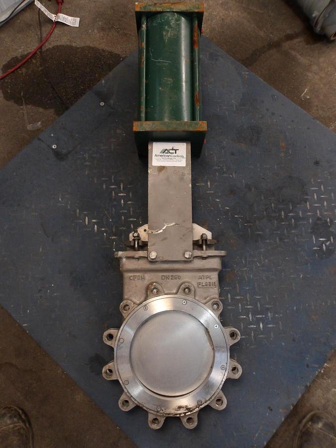Used ORBINOX 10" S/S KNIFE GATE VALVE BT-22, #51328G NEW